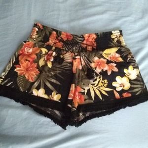 NWOT Almost famous crochet hem shorts